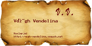 Végh Vendelina névjegykártya